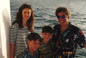 Kathi (Fossillad) Joseph) and two sons